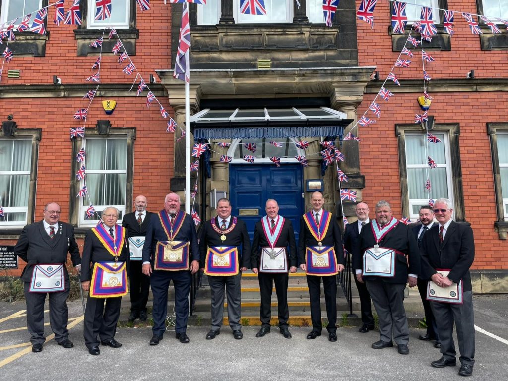 Raising the flag for the queen